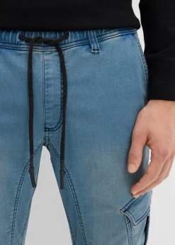 Jean jogger droit avec poches cargo, regular