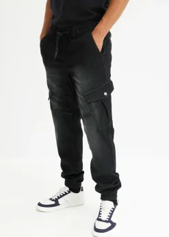 Jean jogger droit avec poches cargo, regular