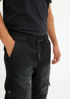 Jean jogger droit avec poches cargo, regular