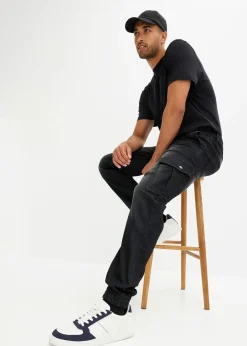 Jean jogger droit avec poches cargo, regular