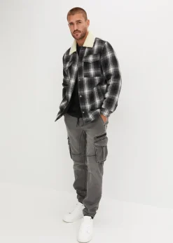 Jean jogger regular à taille extensible, droit