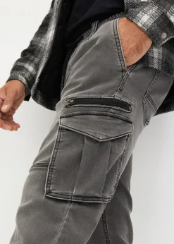 Jean jogger regular à taille extensible, droit