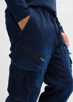 Jean jogger regular à taille extensible, droit
