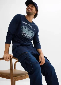 Jean jogger regular à taille extensible, droit