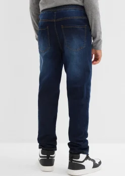 Jean jogger regular avec doublure jersey thermique, droit