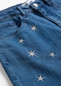 Jean large à broderie pour filles