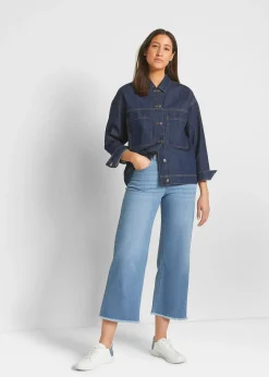 Jean large 7/8 extensible