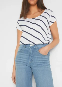 Jean large 7/8 extensible