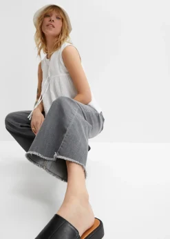 Jean large 7/8 extensible