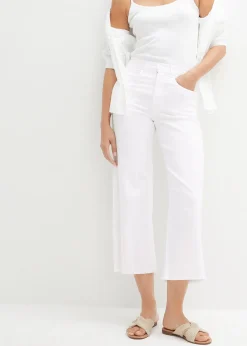 Jean large 7/8 extensible