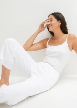 Jean large 7/8 extensible