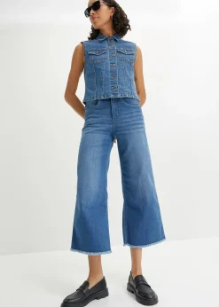 Jean large 7/8 extensible