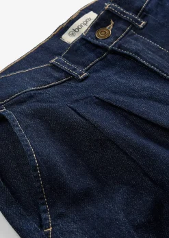 Jean large à taille haute élastiquée