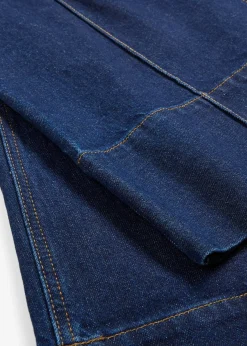 Jean large cropped taille mi-haute