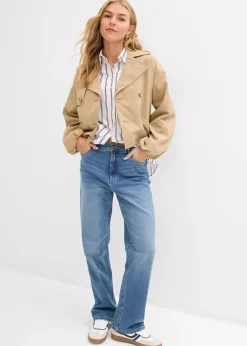 Jean large et droit, taille haute