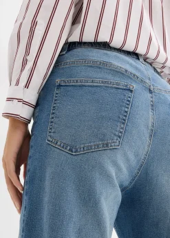 Jean large et droit, taille haute