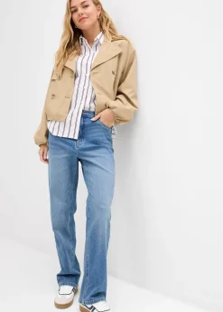 Jean large et droit, taille haute