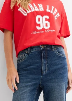 Jean large et droit, taille haute