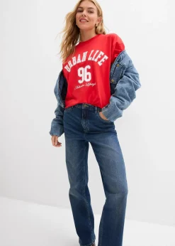 Jean large et droit, taille haute