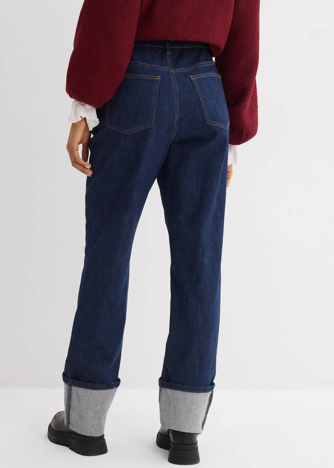 Jean large et droit, taille haute