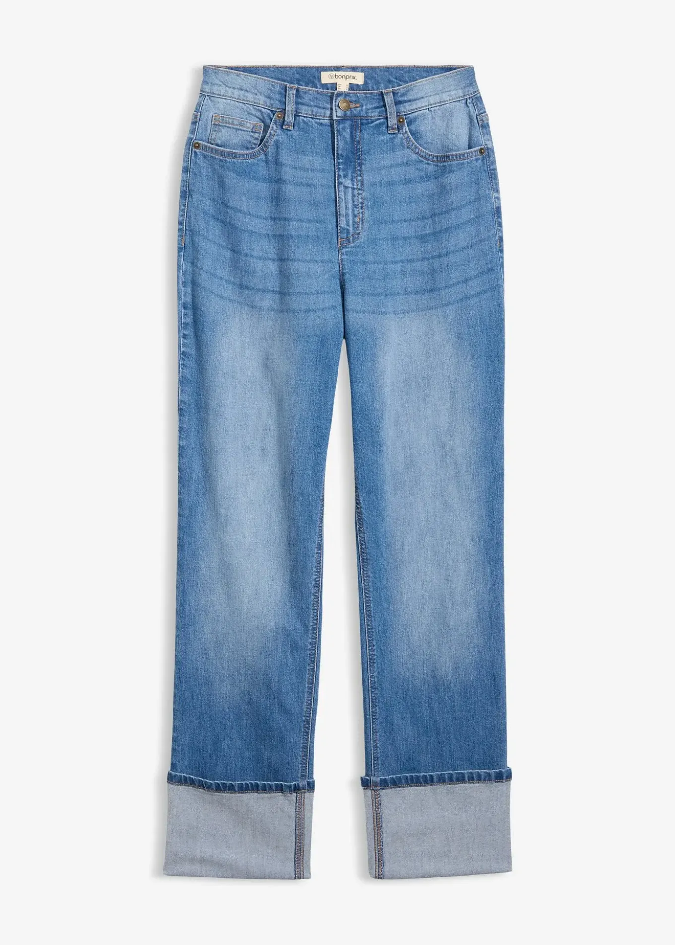 Jean large et droit, taille haute