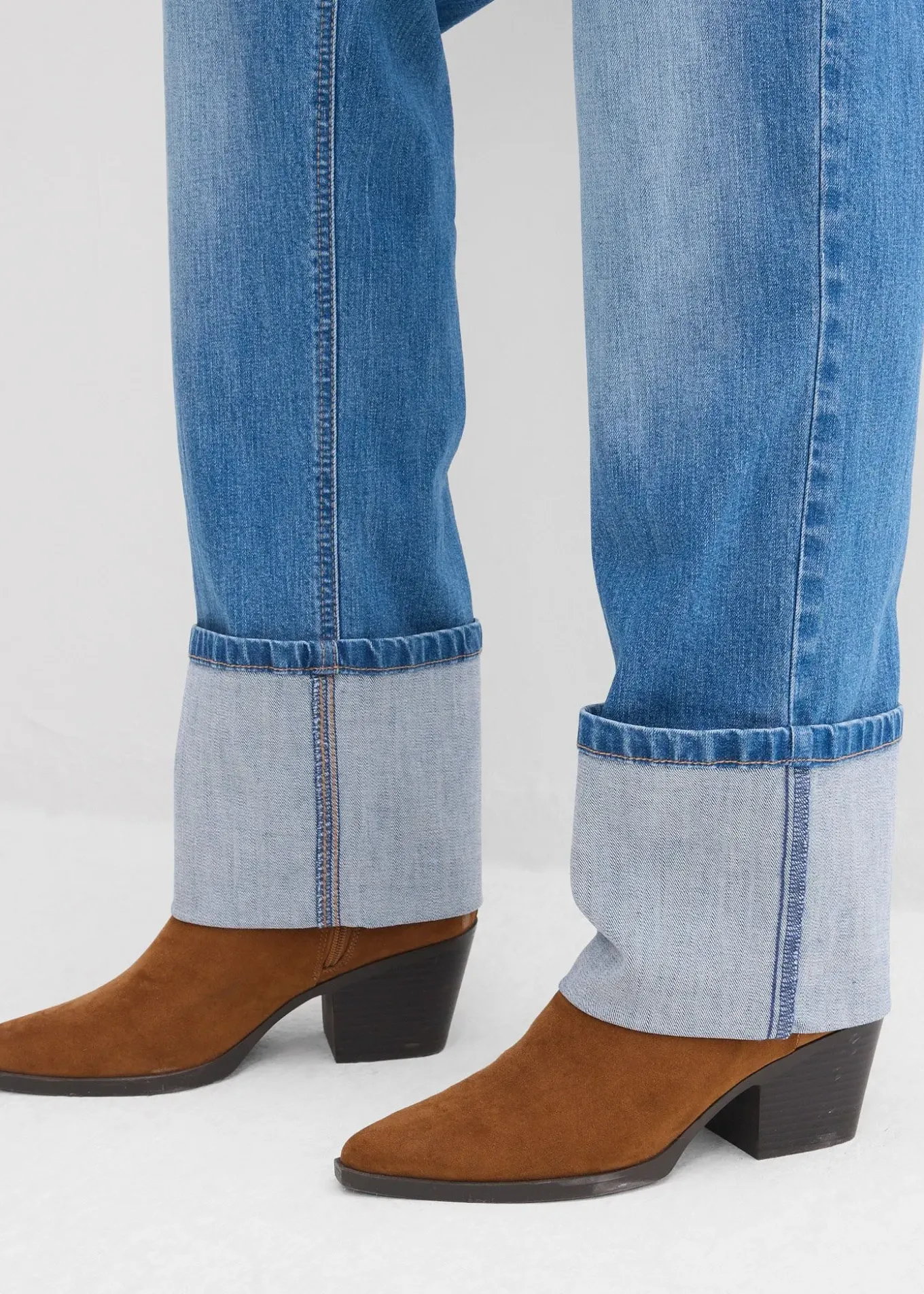 Jean large et droit, taille haute