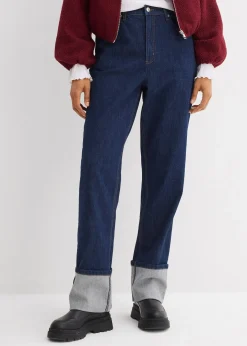 Jean large et droit, taille haute