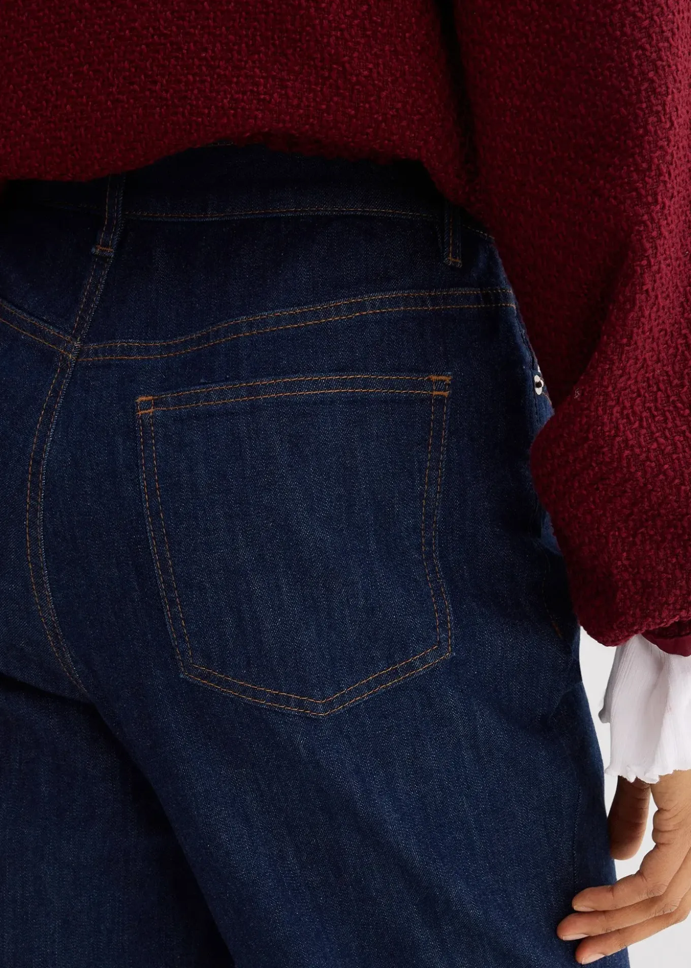 Jean large et droit, taille haute