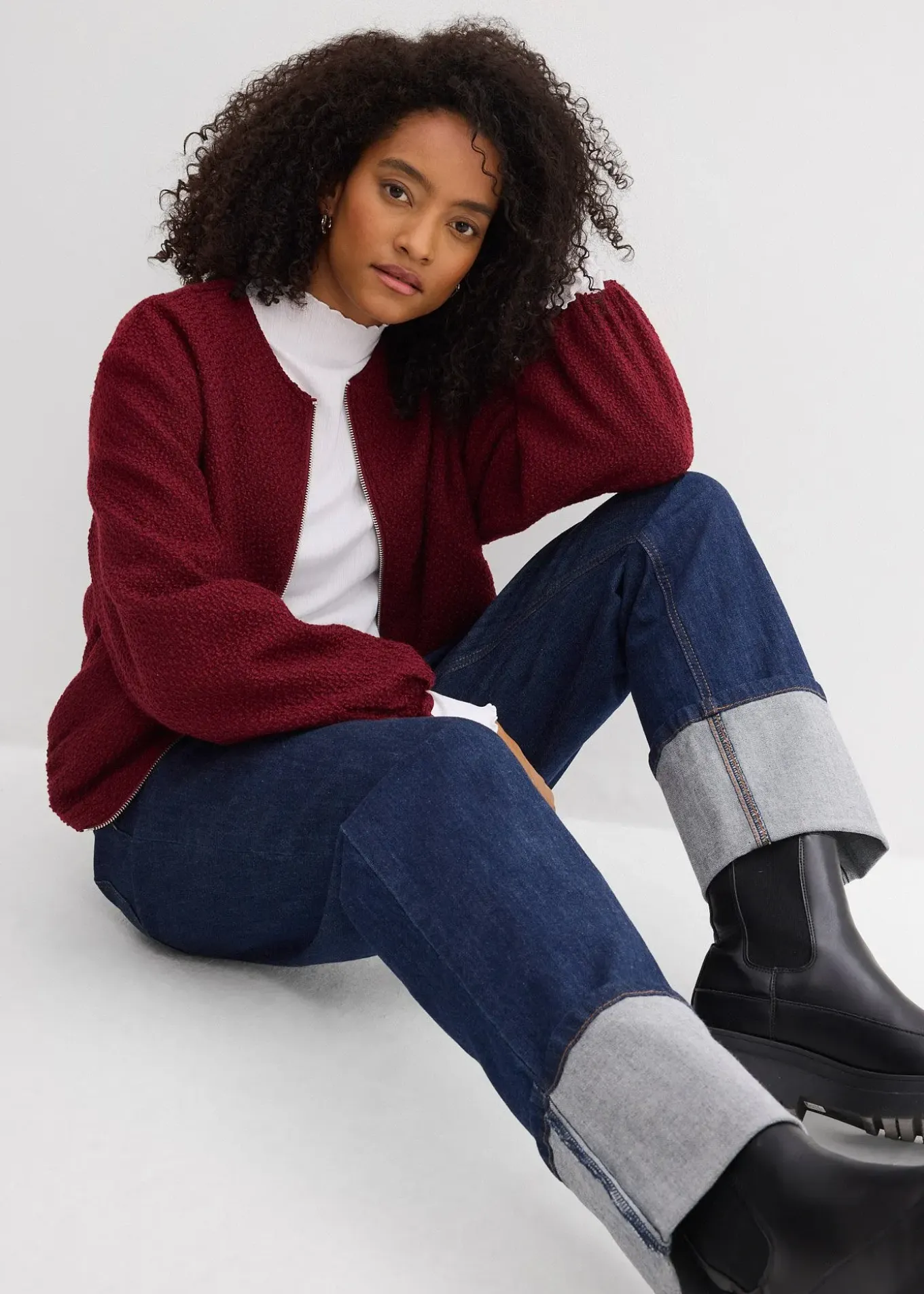 Jean large et droit, taille haute