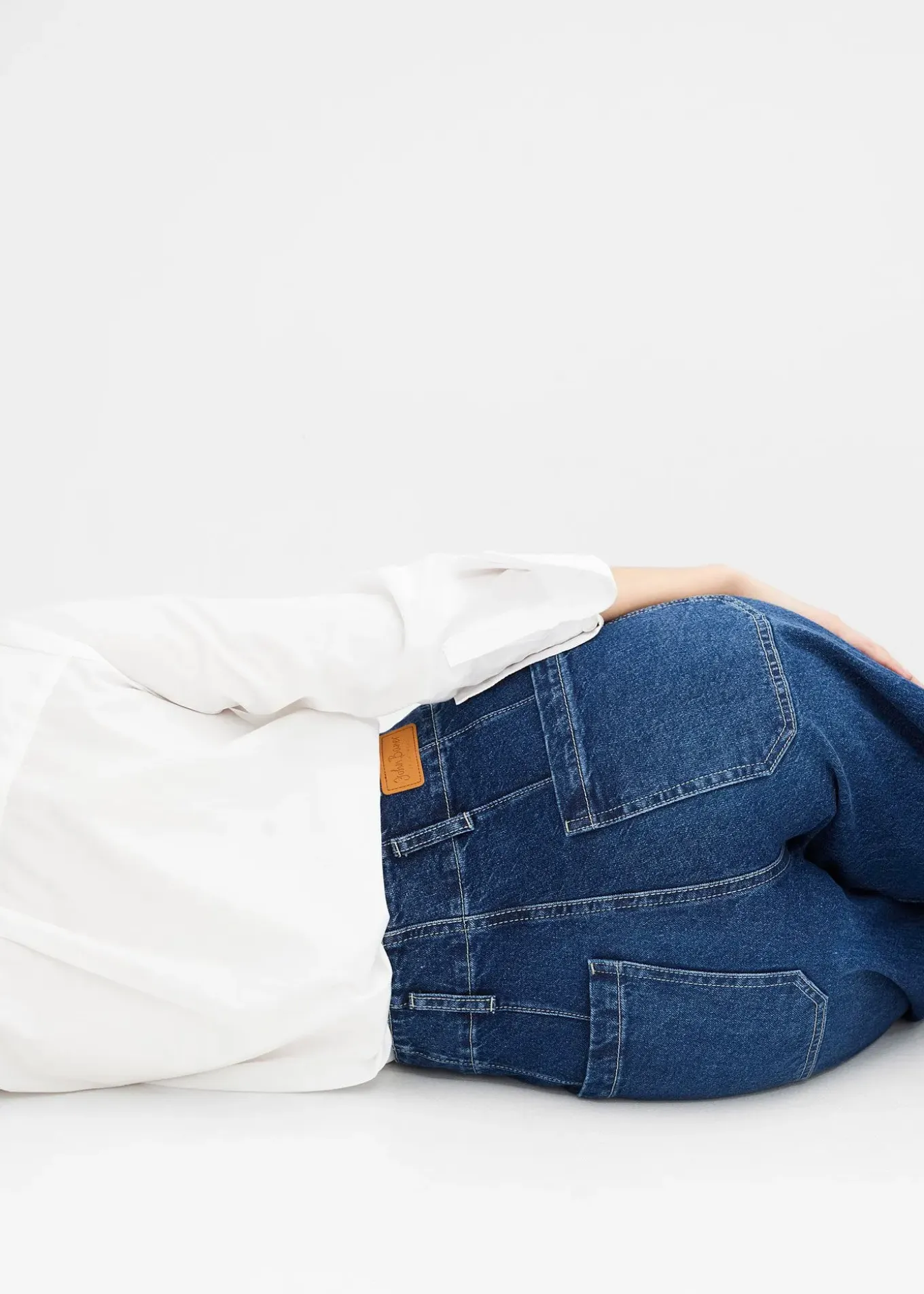 Jean large taille haute