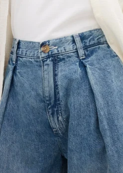 Jean large taille haute