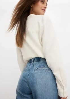 Jean large taille haute