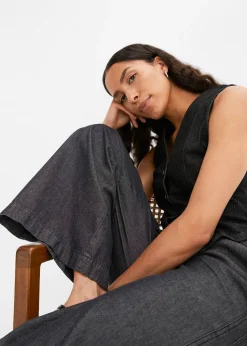 Jean large taille haute