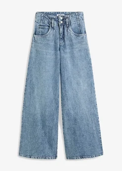 Jean large taille haute