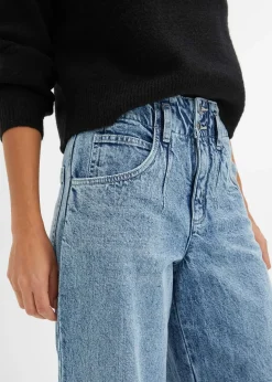 Jean large taille haute