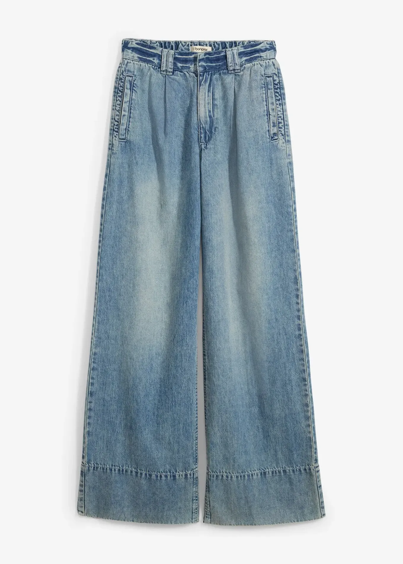 Jean large taille haute