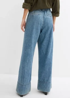 Jean large taille haute