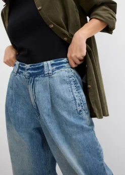 Jean large taille haute