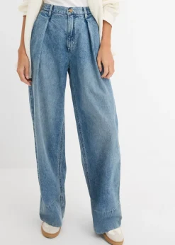 Jean large taille haute