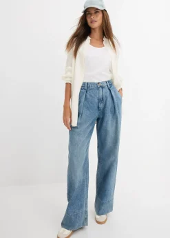 Jean large taille haute