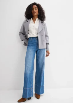 Jean large taille haute