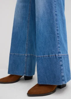 Jean large taille haute