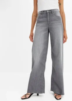 Jean large taille haute