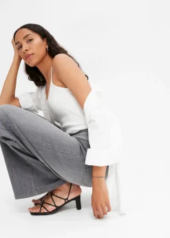 Jean large taille haute