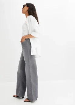 Jean large taille haute