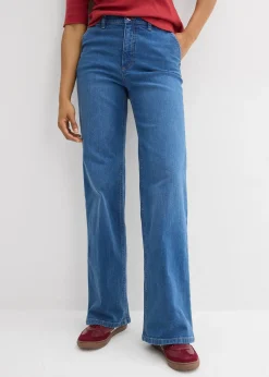 Jean large taille haute