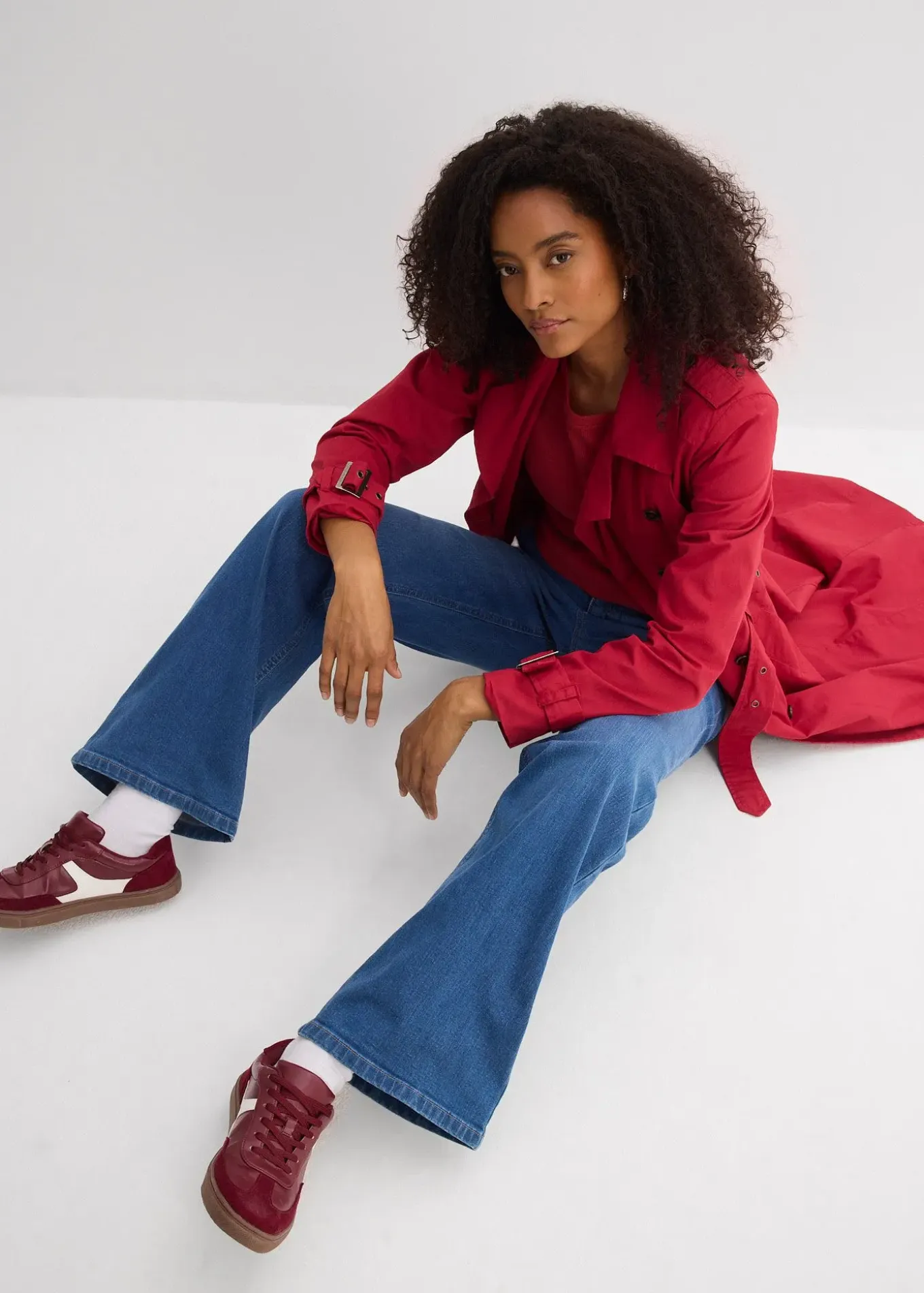 Jean large taille haute