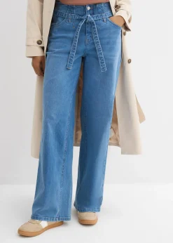 Jean large taille haute