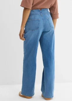 Jean large taille haute