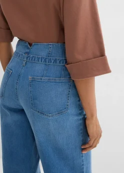 Jean large taille haute